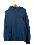 Vorschaubild 1 von Kapuzenpullover Herren Blau Gr. 54/XL Baumwolle Uni Casual Langarm