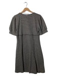 Vorschaubild 2 von Damen Etuikleid Gr. 44 / 2XL Schwarz Hahnentritt Schleife Midikleid