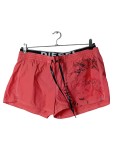 Vorschaubild 1 von Badeshorts Herren Pink Gr. 52/L Baumwolle Logo-Print Sportlich Freizeit