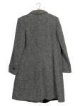 Vorschaubild 2 von Damen Wollmantel Gr. 44 / XXL Schwarz Weiß Fischgrät Mantel