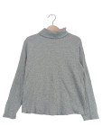 Vorschaubild 1 von Pullover Kinder Gr. 134 Grau Baumwolle Meliert Basic Langarm Freizeit