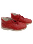 Vorschaubild 1 von High-Top Sneaker Herren Gr. 42 Rot Leder Schnürung Sportlich Freizeit Uni