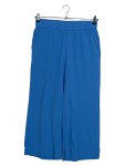 Vorschaubild 1 von Hosenrock Damen Blau Gr. W30/38/M Viskose Uni Casual Freizeit Raffungen
