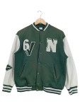 Vorschaubild 1 von Bomberjacke Kinder Gr. 152 Grün Baumwolle Uni Streetwear Freizeit