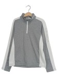 Vorschaubild 1 von Pullover Kinder Grau Gr. 134 Polyester Meliert Sportlich Langarm