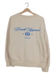 Vorschaubild 2 von Sweatshirt Damen Beige Gr. 42/XL Baumwolle Schriftzug Casual Langarm