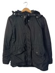 Vorschaubild 1 von Parka Kinder Schwarz Gr. 164 Polyester Uni Casual Freizeit Kapuze