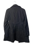 Vorschaubild 2 von Wollmantel Damen Schwarz Gr. 36 S Wintermantel Kurzmantel Gürtel