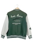 Vorschaubild 2 von Bomberjacke Kinder Gr. 152 Grün Baumwolle Uni Streetwear Freizeit