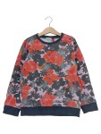 Vorschaubild 1 von Sweatshirt Kinder Gr. 134 Mehrfarbig Baumwolle Blumenmuster Casual Langarm