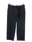 Vorschaubild 1 von Damen Stoffhose Culotte Schwarz Gr. W30 38 M Bindegürtel