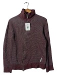 Vorschaubild 1 von Strickjacke Herren Lila Gr. 50/M Wolle Meliert Casual Langarm