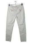 Vorschaubild 2 von Stoffhose Damen Weiß Gr. W32/38/M Uni Casual Freizeit Zierknöpfe