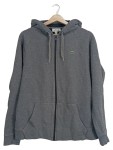 Vorschaubild 1 von Sweatjacke Herren Grau Gr. 52/L Baumwolle Meliert Sportlich Langarm Logo