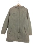 Vorschaubild 1 von Outdoorjacke Damen Gr. 42/XL Grau Polyester Meliert Langarm Kapuze