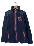 Vorschaubild 1 von Fleecejacke Damen Blau Gr. 44/XXL Polyester Uni Sportlich Langarm Freizeit