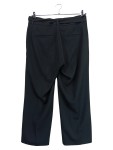 Vorschaubild 2 von Damen Stoffhose Culotte Schwarz Gr. W30 38 M Bindegürtel