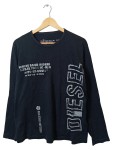 Vorschaubild 1 von Langarmshirt Herren Schwarz Gr. 50/M Baumwolle Logo-Print Streetwear