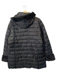 Vorschaubild 2 von Steppmantel Damen Gr. 42/XL Schwarz Polyester Uni Casual Langarm