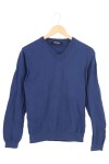 Vorschaubild 1 von LAGERFELD Herren Pullover V-Ausschnitt Blau Gr. 48/M Casual Baumwolle