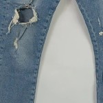 Vorschaubild 4 von Ripped Jeans Herren Gr. W31/48/M Blau Baumwolle Elasthan Uni 43 cm