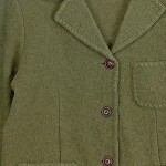 Vorschaubild 4 von Trachtenjacke Damen Grün Gr. 40/L Wolle Uni Traditionell Langarm
