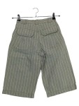 Vorschaubild 2 von Cargo Shorts Kinder Grün Gr. 164 Baumwolle Gestreift Casual Freizeit Knopf