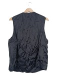 Vorschaubild 2 von Leichte Weste Damen Blau Gr. 44/XXL Viskose Uni Elegant Ärmellos
