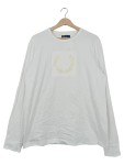 Vorschaubild 1 von Langarmshirt Herren Gr. 54/XL Weiß Baumwolle Logo-Print Casual