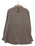Vorschaubild 1 von Freizeithemd Herren Gr. 42/XL Braun Baumwolle Kariert Casual Langarm