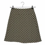 Vorschaubild 1 von Damen A-Linienrock Beige Gr. 36 / S Retro Muster Midirock