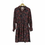 Vorschaubild 1 von Blusenkleid Damen Gr. 42 Mehrfarbig Viskose Abstrakt Casual Freizeit Knopf