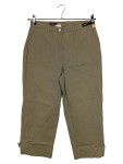 Vorschaubild 1 von Cargohose Damen Oliv Gr. W31/40/L Baumwolle Uni Casual Knopf 39 cm 56 cm