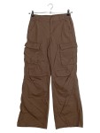 Vorschaubild 1 von Damen Cargohose Gr. 34 XS W27 Braun Weites Bein Baumwolle Pants