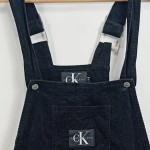 Vorschaubild 3 von Jeanskleid Damen Gr. 38 Schwarz Baumwolle Uni Casual Freizeit