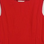 Vorschaubild 4 von Etuikleid Damen Gr. 36/S Rot Uni Elegant Business Frühjahr/Sommer
