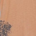 Vorschaubild 4 von T-Shirt Damen Orange Gr. 36/S Grafisch Casual Kurzarm Freizeit Logo-Print
