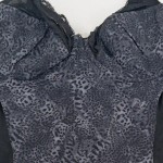 Vorschaubild 4 von Unterkleid Damen Schwarz Gr. 38/M Polyamid Tierdruck Feminin Ärmellos