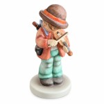 Vorschaubild 1 von Hummel Figur Junge mit Geige 2 4/0 Keramik Dekofigur 8cm Mehrfarbig