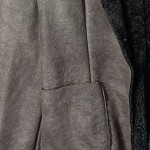 Vorschaubild 4 von Pelzjacke Damen Gr. 46/L Braun Polyacryl Uni Modern Langarm Knopf