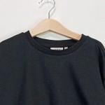 Vorschaubild 3 von Sweatshirt Kinder Schwarz Gr. 134 Baumwolle Blumenmuster Casual Langarm