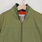 Vorschaubild 4 von Bomberjacke Kinder Oliv Gr. 152 Baumwolle Uni Casual Freizeit