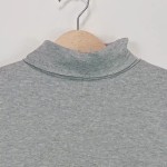 Vorschaubild 4 von Pullover Kinder Gr. 134 Grau Baumwolle Meliert Basic Langarm Freizeit
