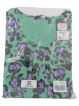 Vorschaubild 1 von T-Shirt Damen Grün Gr. 54/7XL Blumenmuster Casual Kurzarm Freizeit
