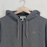 Vorschaubild 4 von Sweatjacke Herren Grau Gr. 52/L Baumwolle Meliert Sportlich Langarm Logo