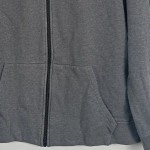 Vorschaubild 5 von Sweatjacke Herren Grau Gr. 52/L Baumwolle Meliert Sportlich Langarm Logo
