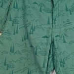 Vorschaubild 4 von Cargo Shorts Herren Grün Gr. W36/52/L Polyester Grafisch Outdoor Logo