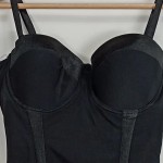Vorschaubild 4 von Unterkleid Damen Gr. 38/M Schwarz Polyester Uni Feminin Ärmellos