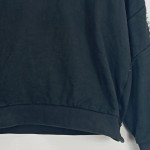 Vorschaubild 5 von Sweatshirt Herren Schwarz Gr. 48/M Baumwolle Uni Sportlich Langarm Logo