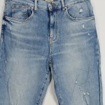 Vorschaubild 4 von Ripped Jeans Damen Gr. W32/36/S Blau Baumwolle Uni Casual 41 cm 74 cm